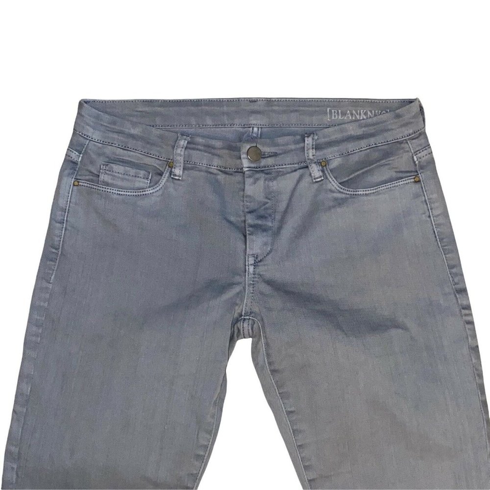 blank nyc silver gray womens denim jeans straight leg size 29 - Picture 2 of 9